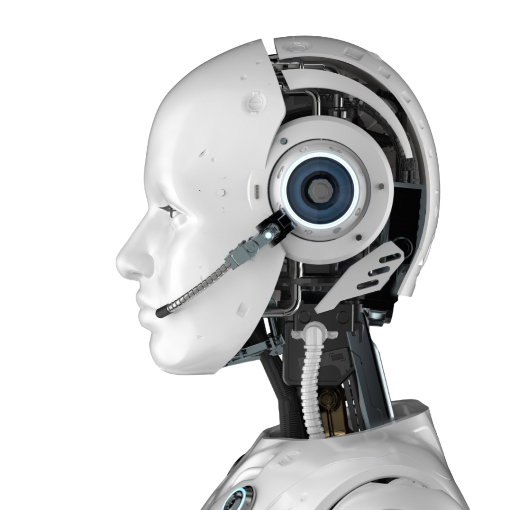 chat-bot-concept-with-3d-rendering-humanoid-robot-with-headset